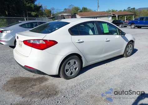 2016 Kia Forte Lx из США, поврежденный, VIN KNAFK4A6XG5619455